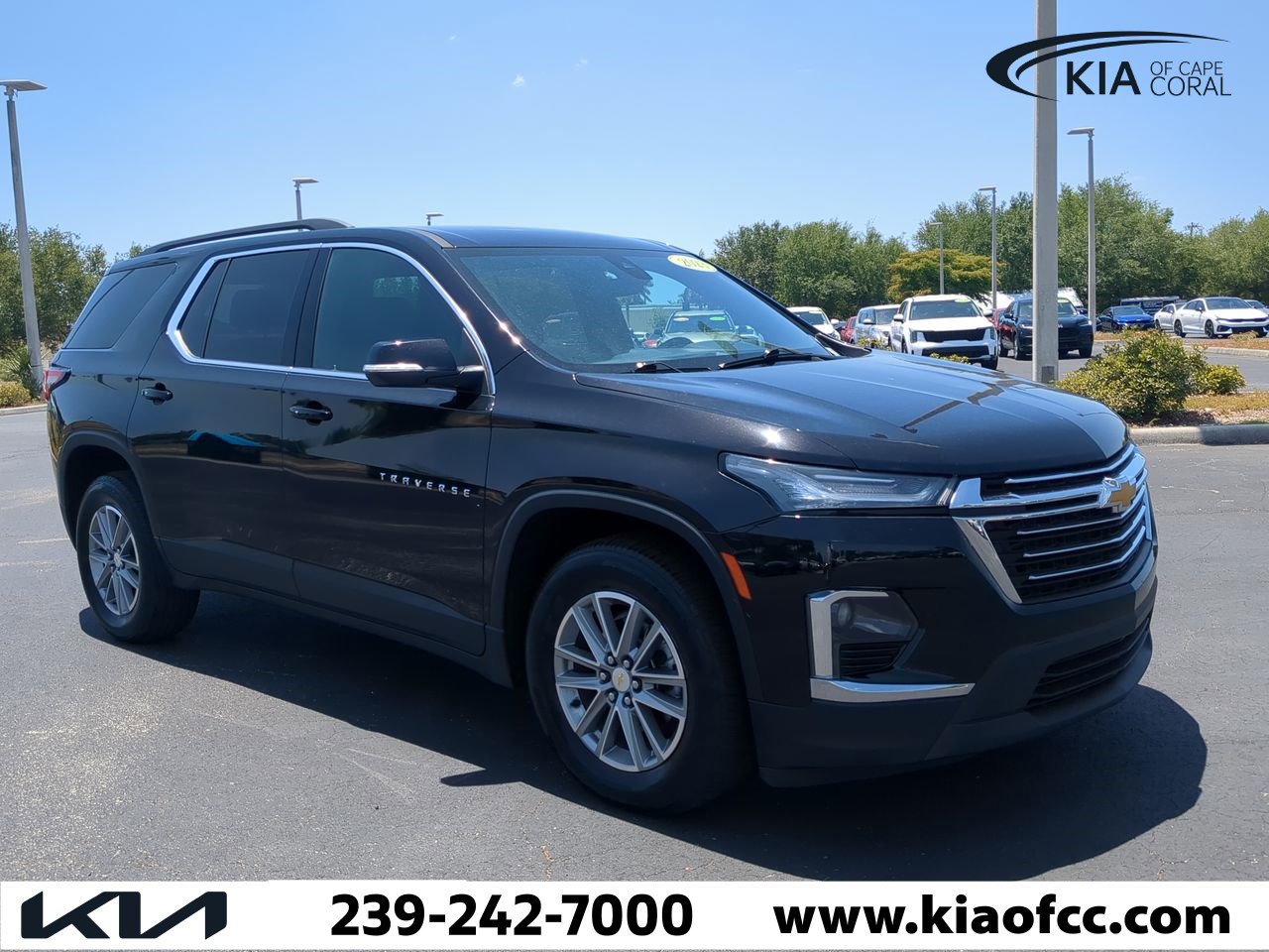 Used 2023 Chevrolet Traverse 3LT with VIN 1GNEVHKWXPJ167596 for sale in Cape Coral, FL
