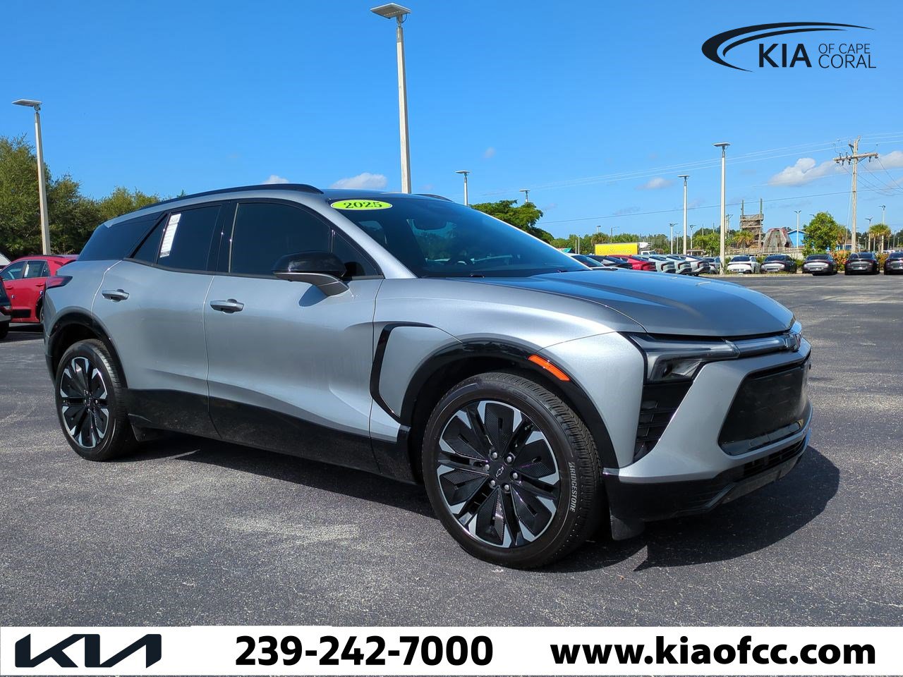 Used 2025 Chevrolet Blazer EV RS with VIN 3GNKDJRJ8SS241273 for sale in Cape Coral, FL