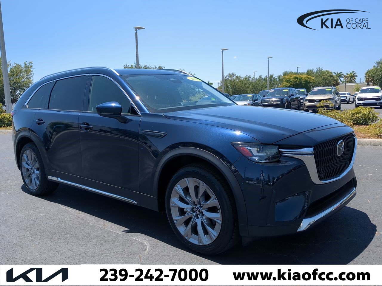 Used 2024 Mazda CX-90 Turbo Premium Package with VIN JM3KKDHD6R1162070 for sale in Cape Coral, FL