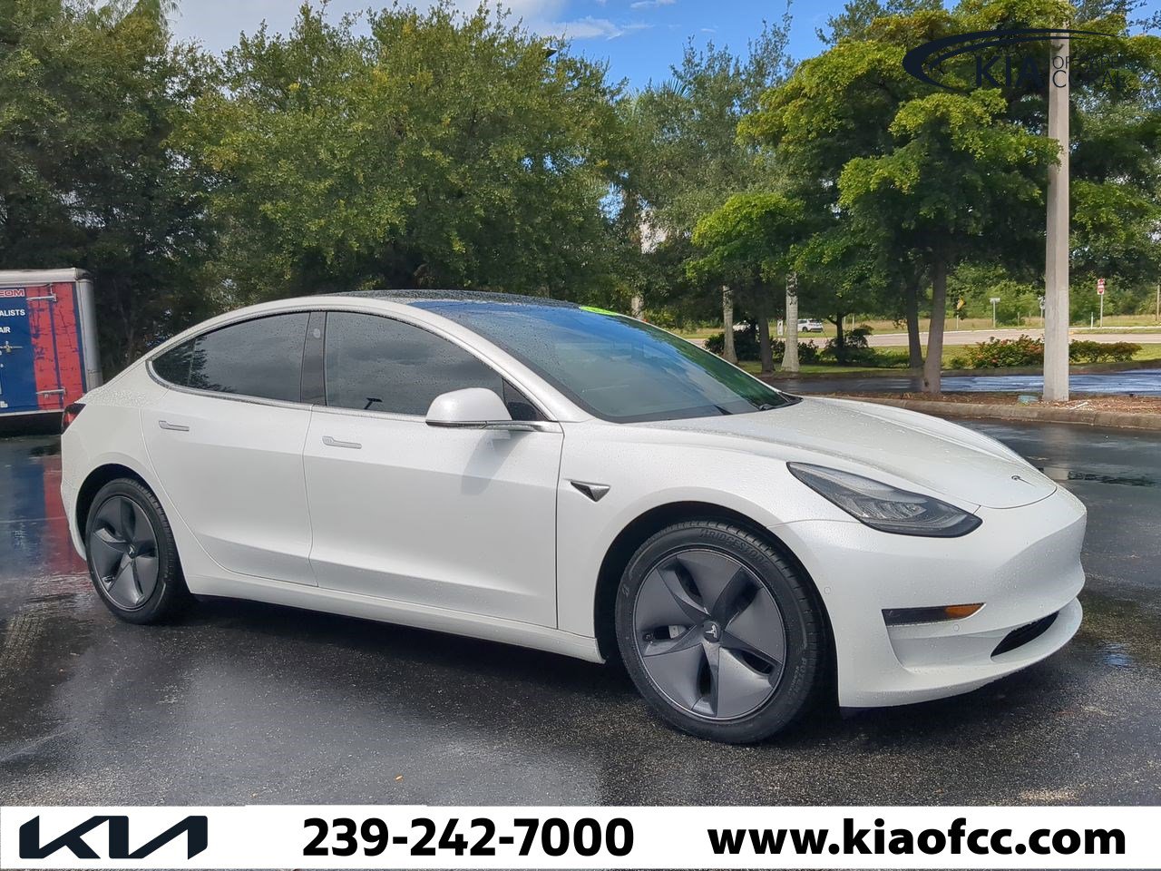 Used 2020 Tesla Model 3 Base with VIN 5YJ3E1EC2LF602489 for sale in Cape Coral, FL