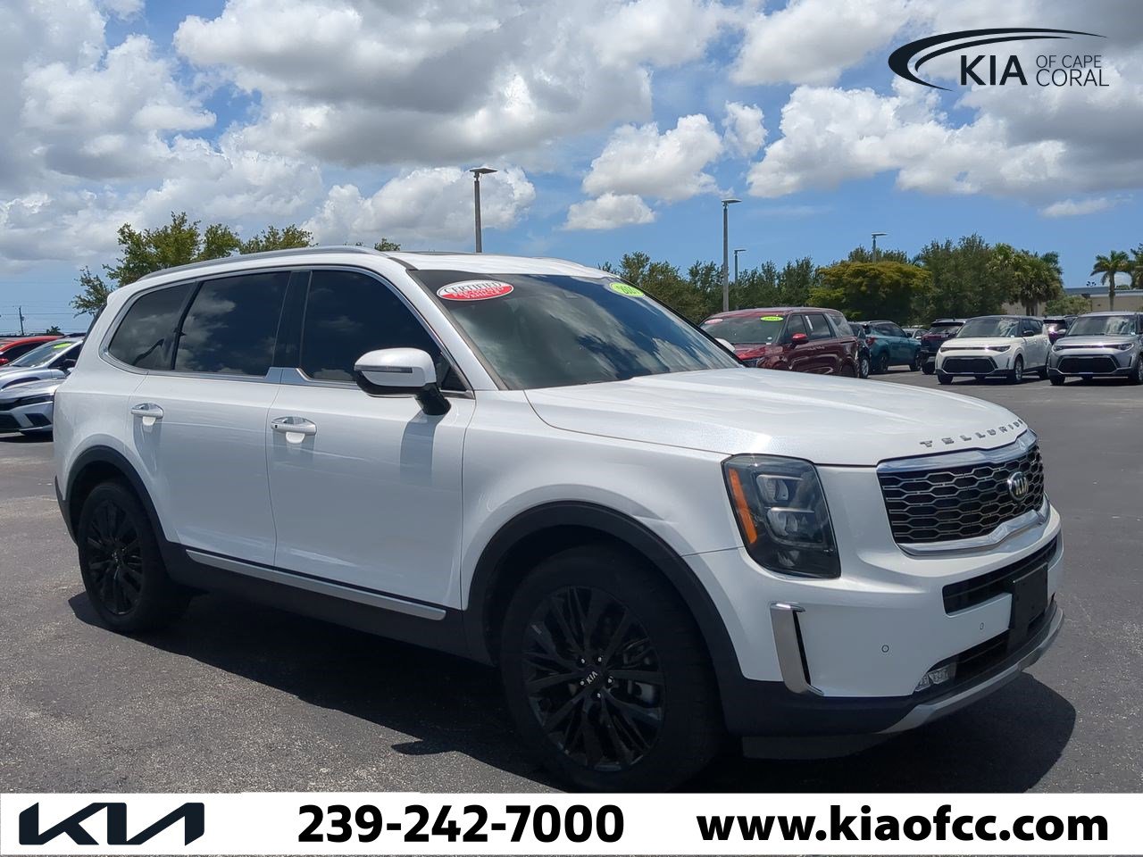 Certified 2020 Kia Telluride SX with VIN 5XYP5DHC7LG075315 for sale in Cape Coral, FL