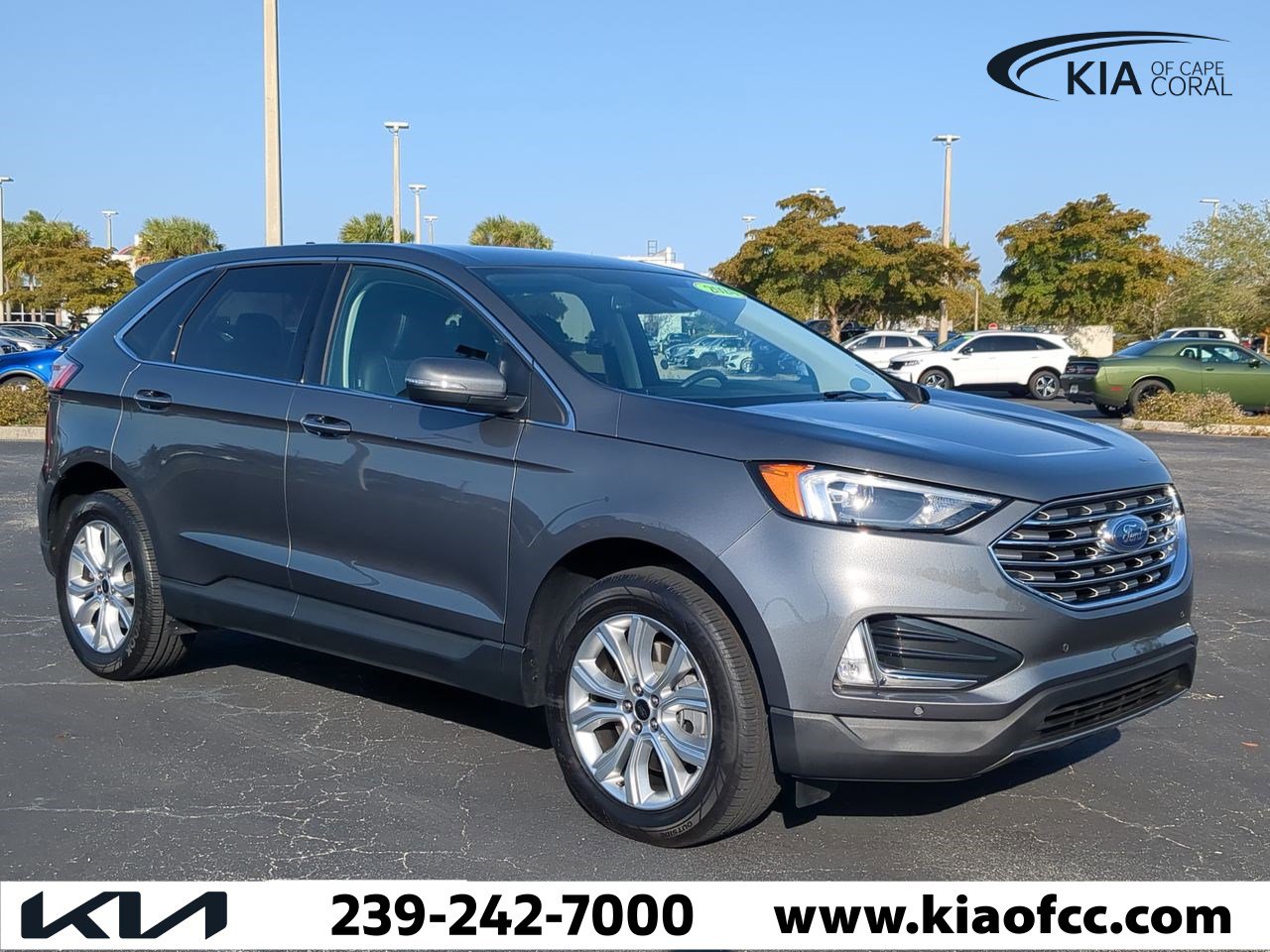 Certified 2024 Ford Edge Titanium with VIN 2FMPK4K99RBA90137 for sale in Cape Coral, FL