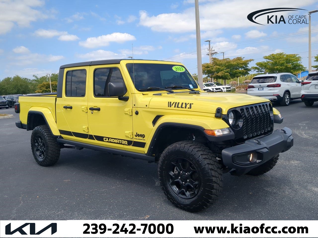 Used 2023 Jeep Gladiator WILLYS with VIN 1C6HJTAG4PL544126 for sale in Cape Coral, FL