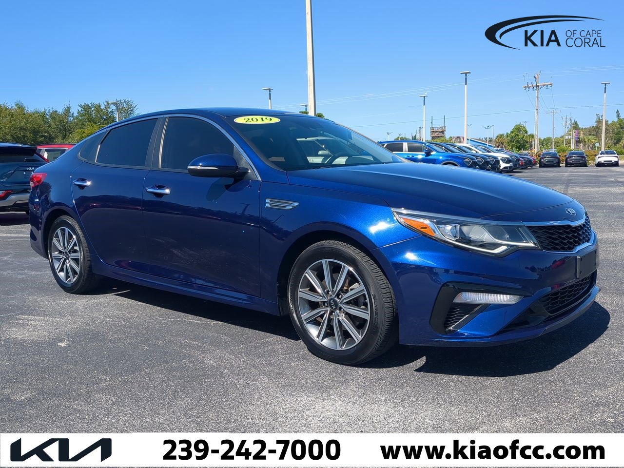 Used 2019 Kia Optima LX with VIN 5XXGT4L35KG357114 for sale in Cape Coral, FL