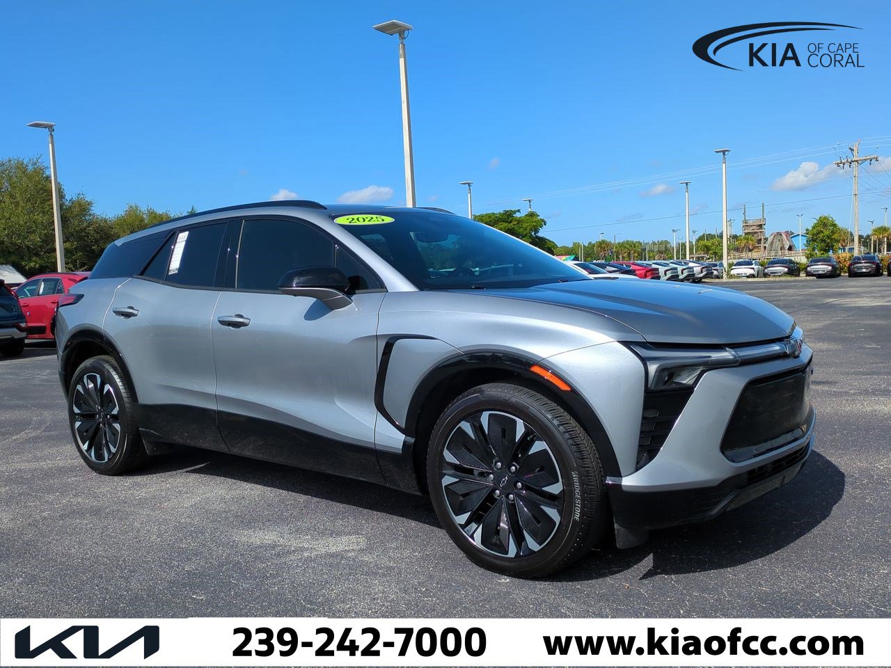 Used 2025 Chevrolet Blazer EV RS with VIN 3GNKDJRJ8SS241273 for sale in Cape Coral, FL