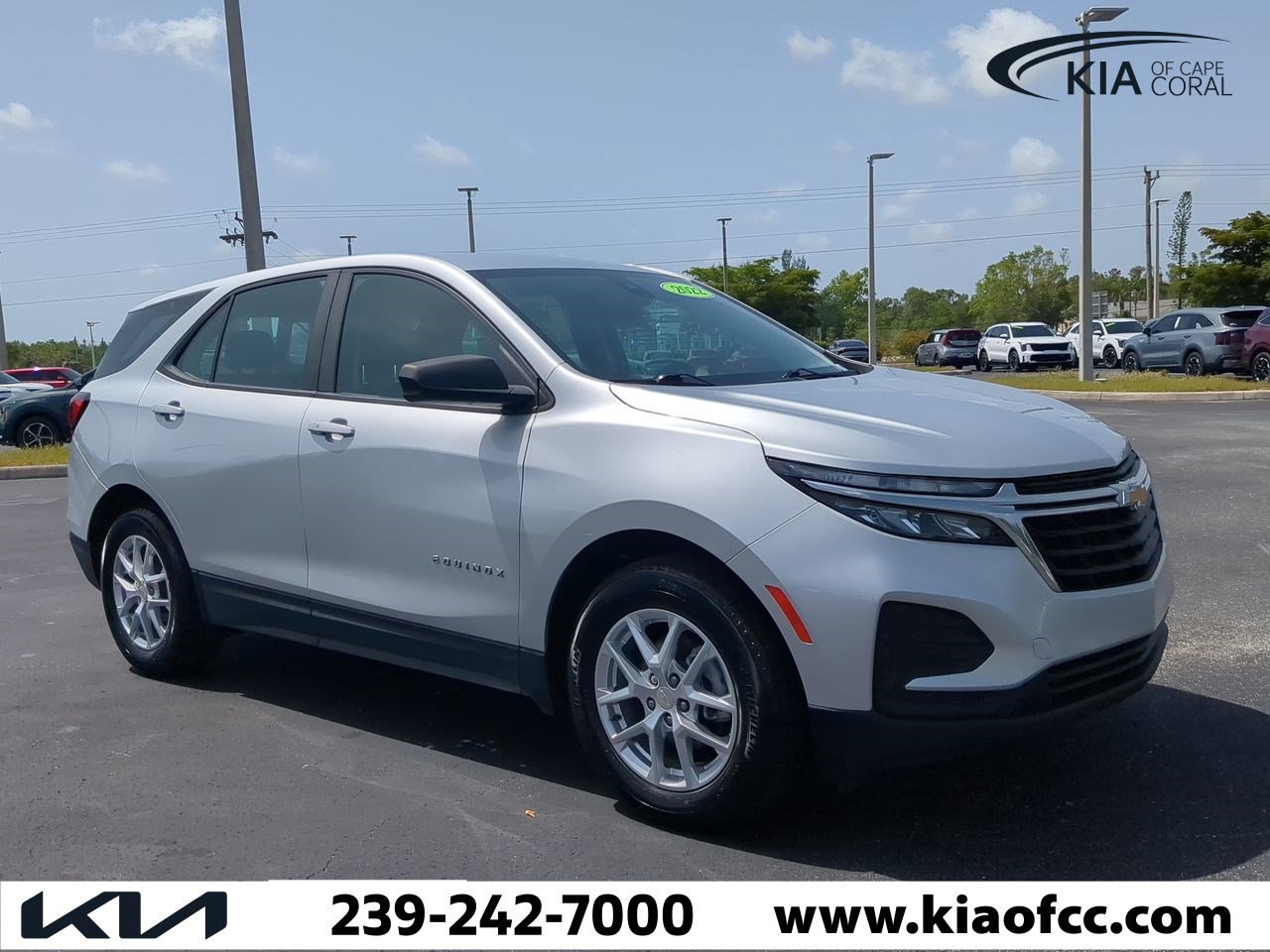 Used 2022 Chevrolet Equinox LS with VIN 3GNAXHEV1NS161483 for sale in Cape Coral, FL