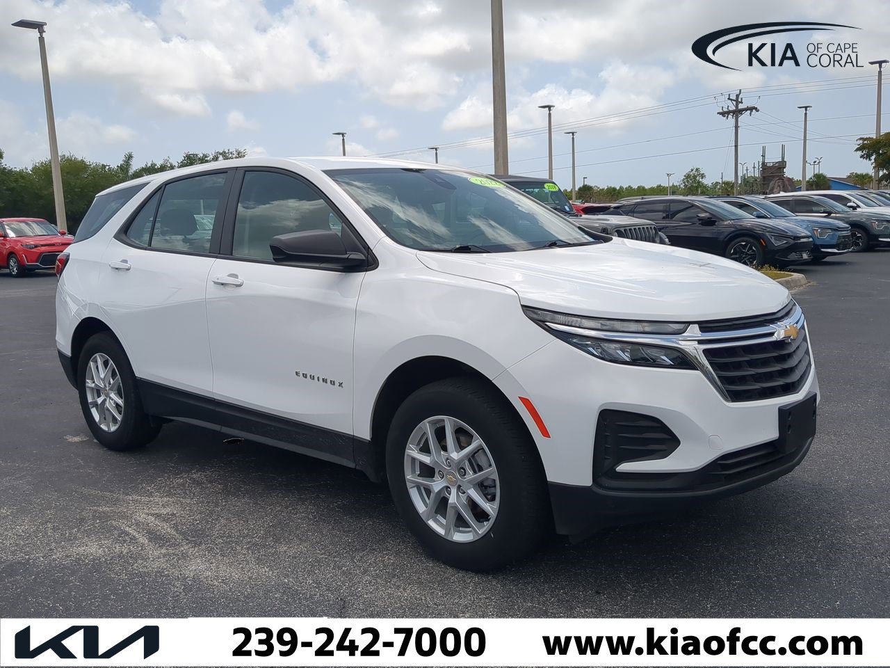 Used 2022 Chevrolet Equinox LS with VIN 3GNAXSEV2NS244885 for sale in Cape Coral, FL