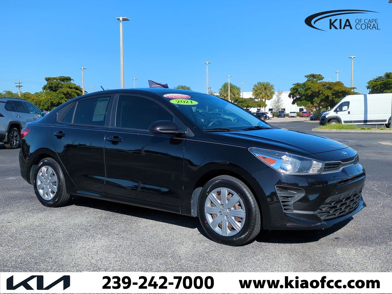 Used 2021 Kia Rio S with VIN 3KPA24ADXME397303 for sale in Cape Coral, FL