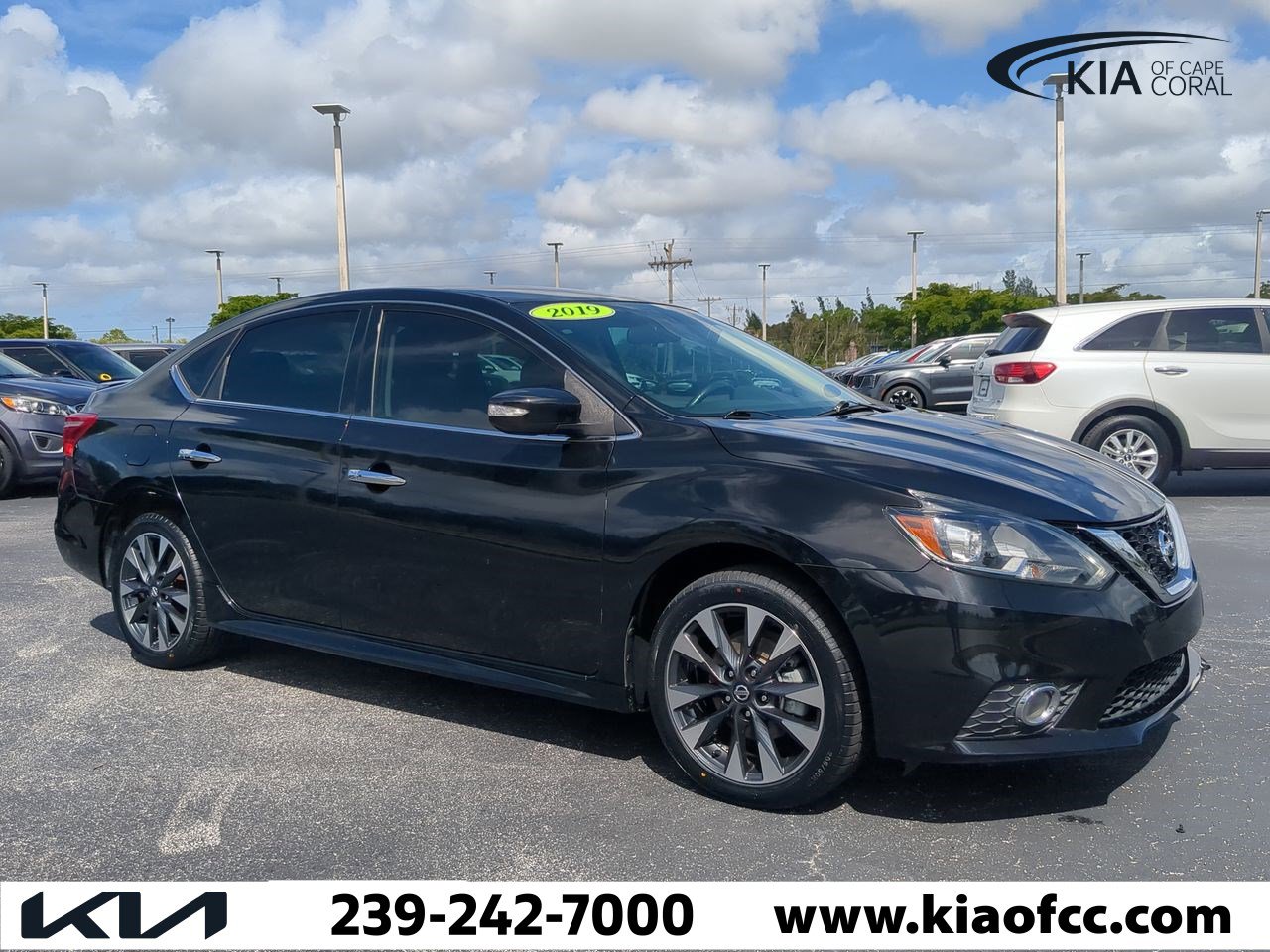 Used 2019 Nissan Sentra SR with VIN 3N1AB7APXKY381936 for sale in Cape Coral, FL