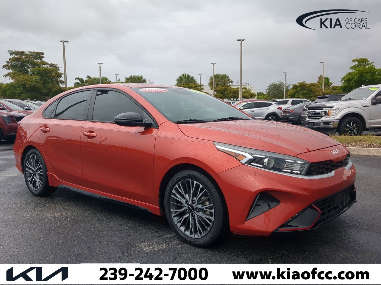 Certified 2022 Kia FORTE GT-Line with VIN 3KPF54AD3NE483986 for sale in Cape Coral, FL