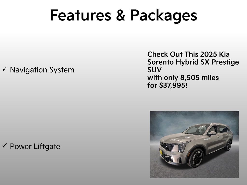 Certified 2025 Kia Sorento Hybrid SX Prestige SUV