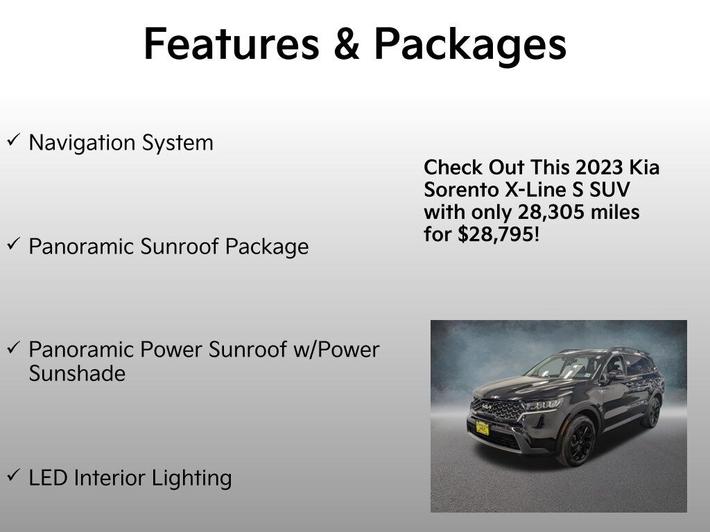 Certified 2023 Kia Sorento X-Line S SUV