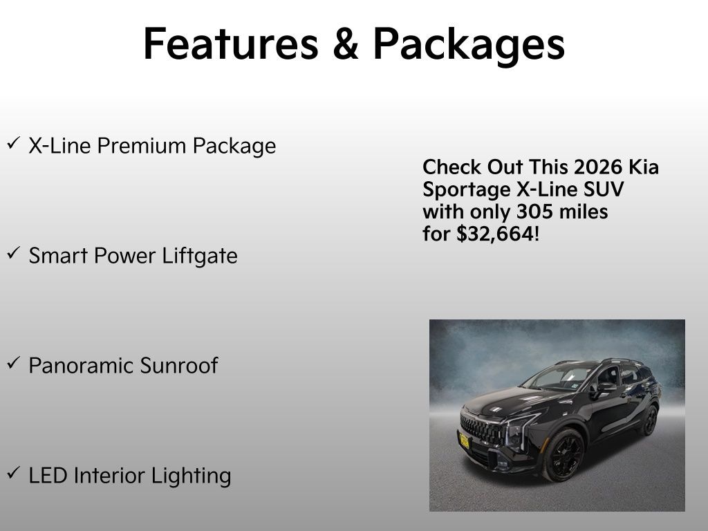 Certified 2026 Kia Sportage X-Line SUV