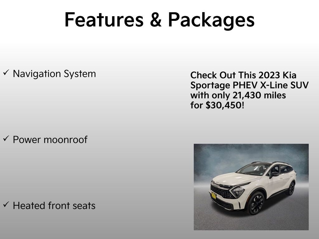 Certified 2023 Kia Sportage Plug-In Hybrid X-Line SUV