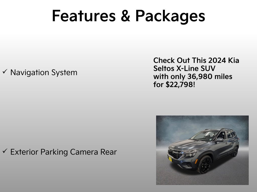 Certified 2024 Kia Seltos X-Line SUV