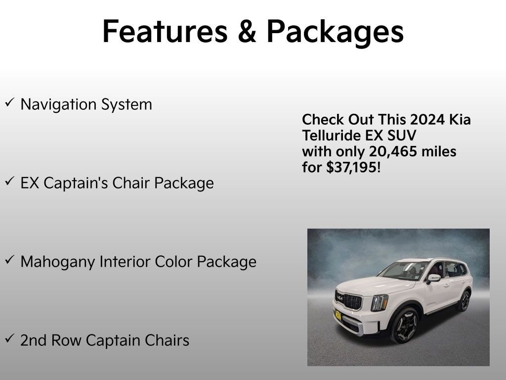 Certified 2024 Kia Telluride EX SUV