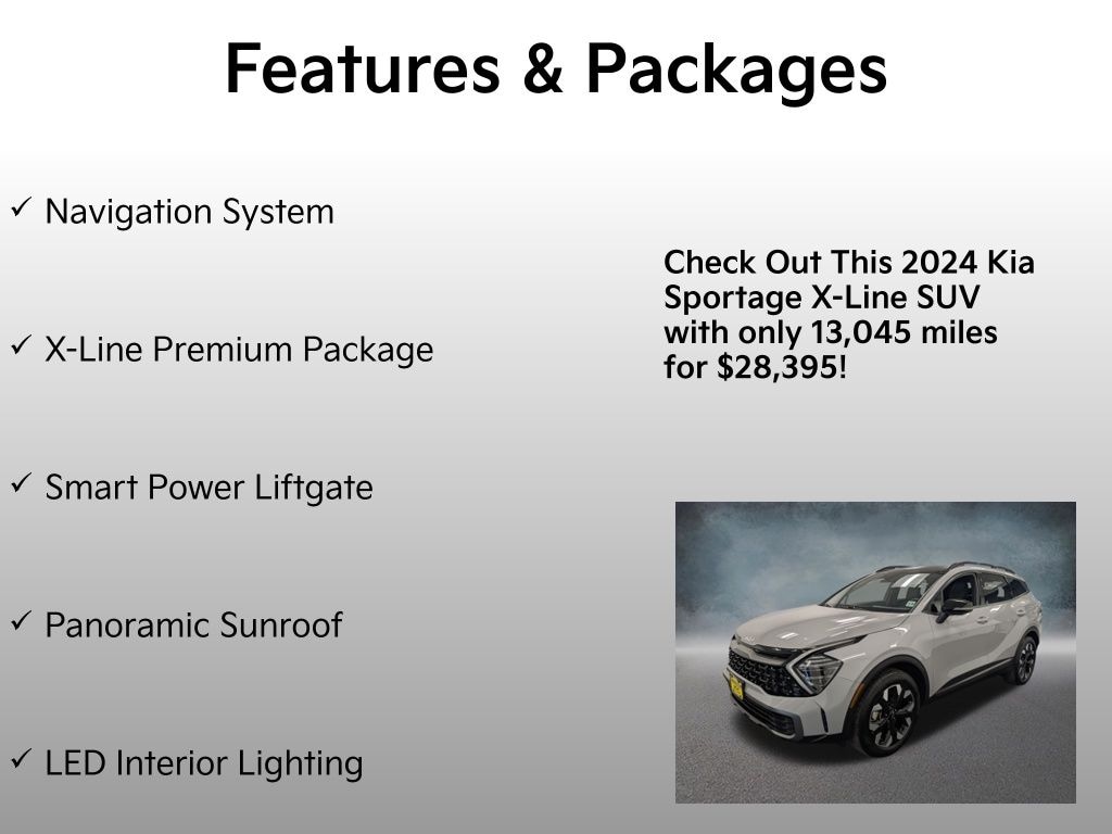 Certified 2024 Kia Sportage X-Line SUV
