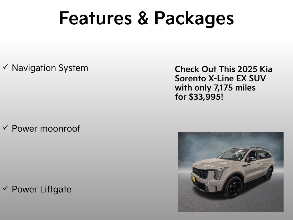 Certified 2025 Kia Sorento X-Line EX SUV
