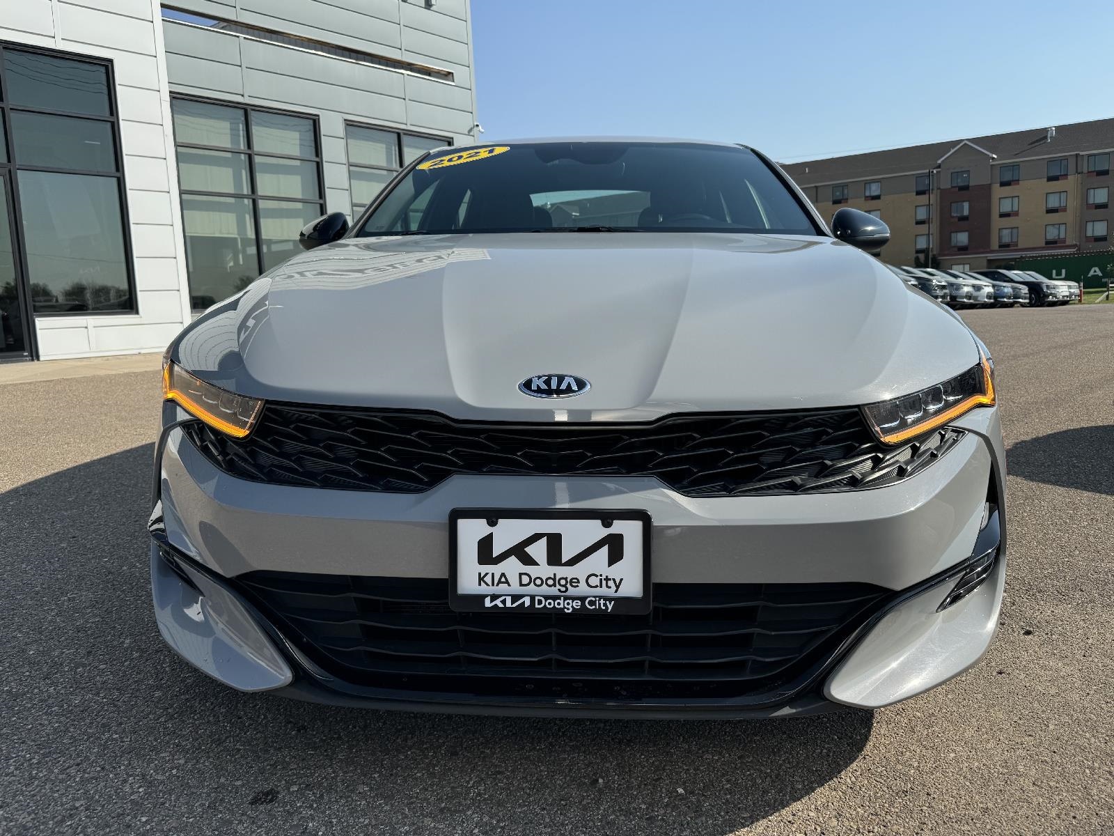 Certified 2021 Kia K5 GT-Line with VIN 5XXG64J28MG070676 for sale in Dodge City, KS