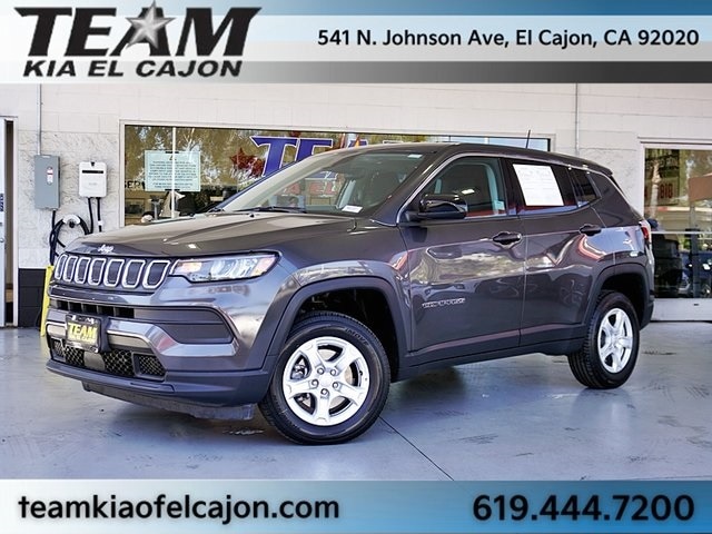 Used 2022 Jeep Compass Sport with VIN 3C4NJDAB7NT202712 for sale in El Cajon, CA