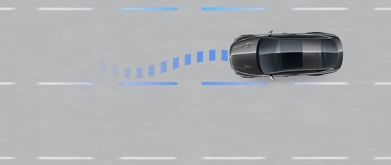 2022 Kia Stinger with lane keeping assist (LKA)