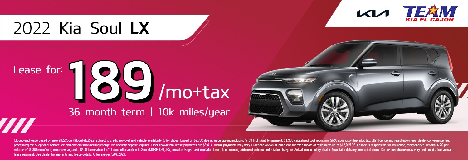 San Diego's Team Kia of El Cajon New Kia & Used Car Dealer Serving Chula Vista & Escondido