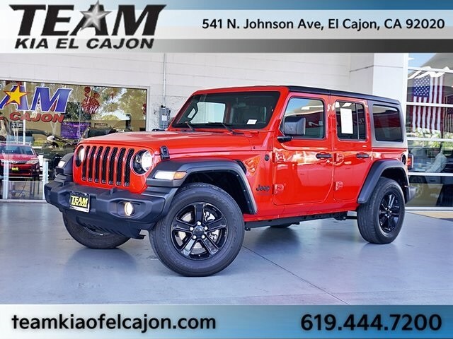 Used 2022 Jeep Wrangler Unlimited Altitude with VIN 1C4HJXDN2NW166992 for sale in El Cajon, CA