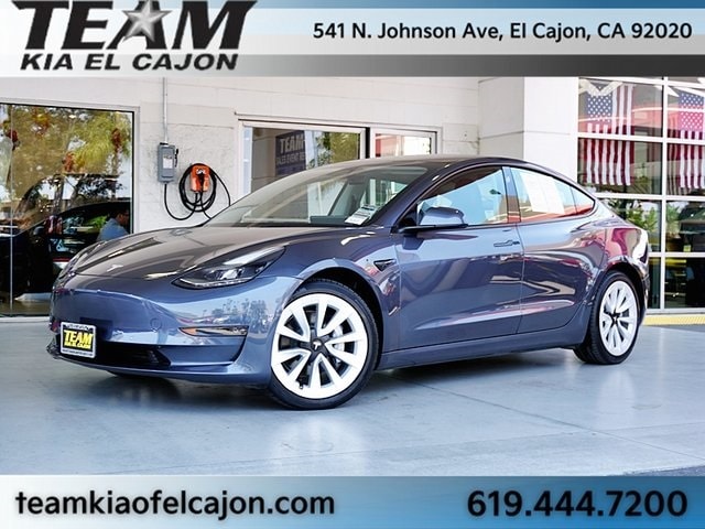 Used 2022 Tesla Model 3 Long Range with VIN 5YJ3E1EBXNF128592 for sale in El Cajon, CA