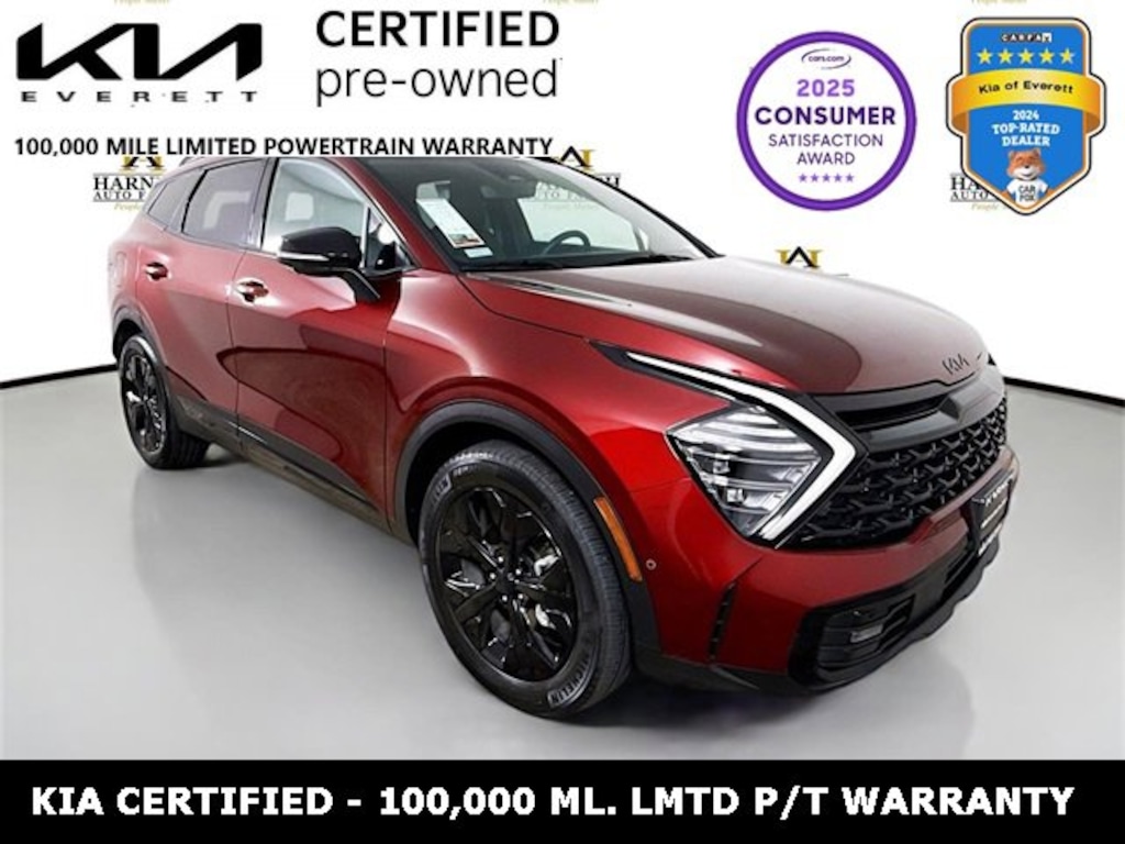 Certified 2025 Kia Sportage Plug-In Hybrid X-Line Prestige X-Line Prestige AWD