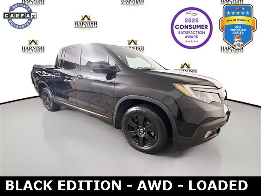 Used 2017 Honda Ridgeline Black Edition Black Edition 4x4 Crew Cab 5.3 Bed