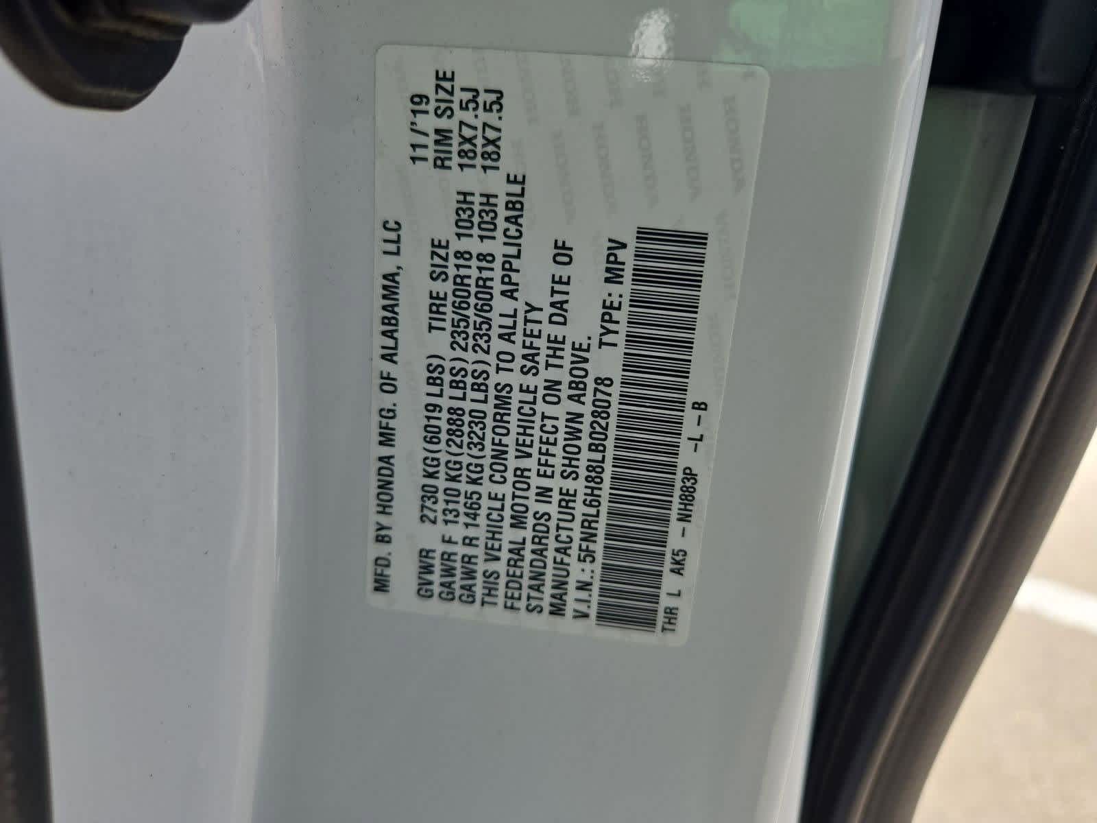 Thumbnail: 2020 Honda Odyssey - 37