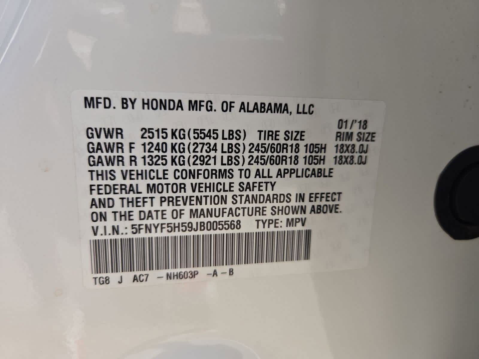 Thumbnail: 2018 Honda Pilot - 35