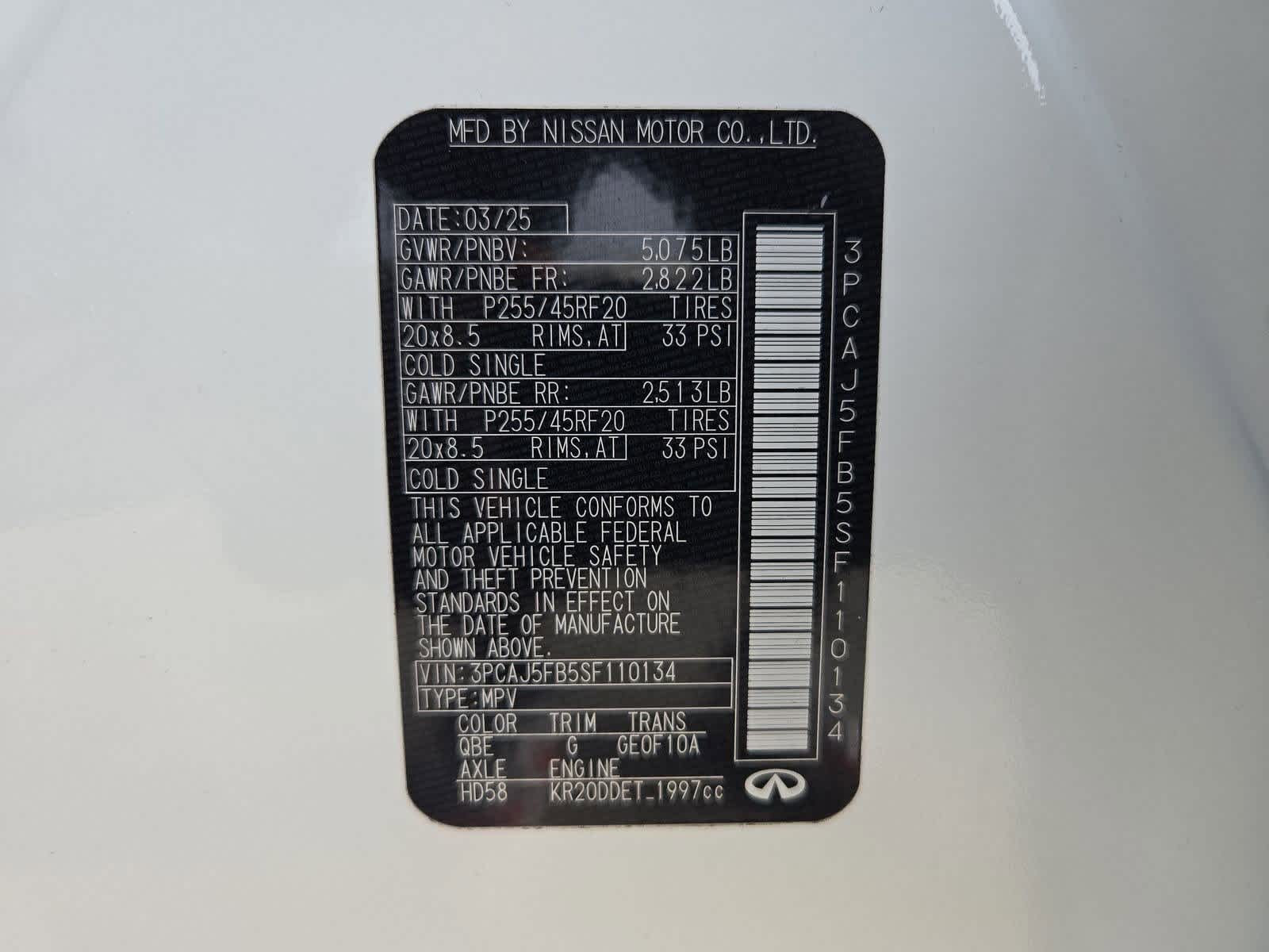 Thumbnail: 2025 INFINITI QX50 - 37