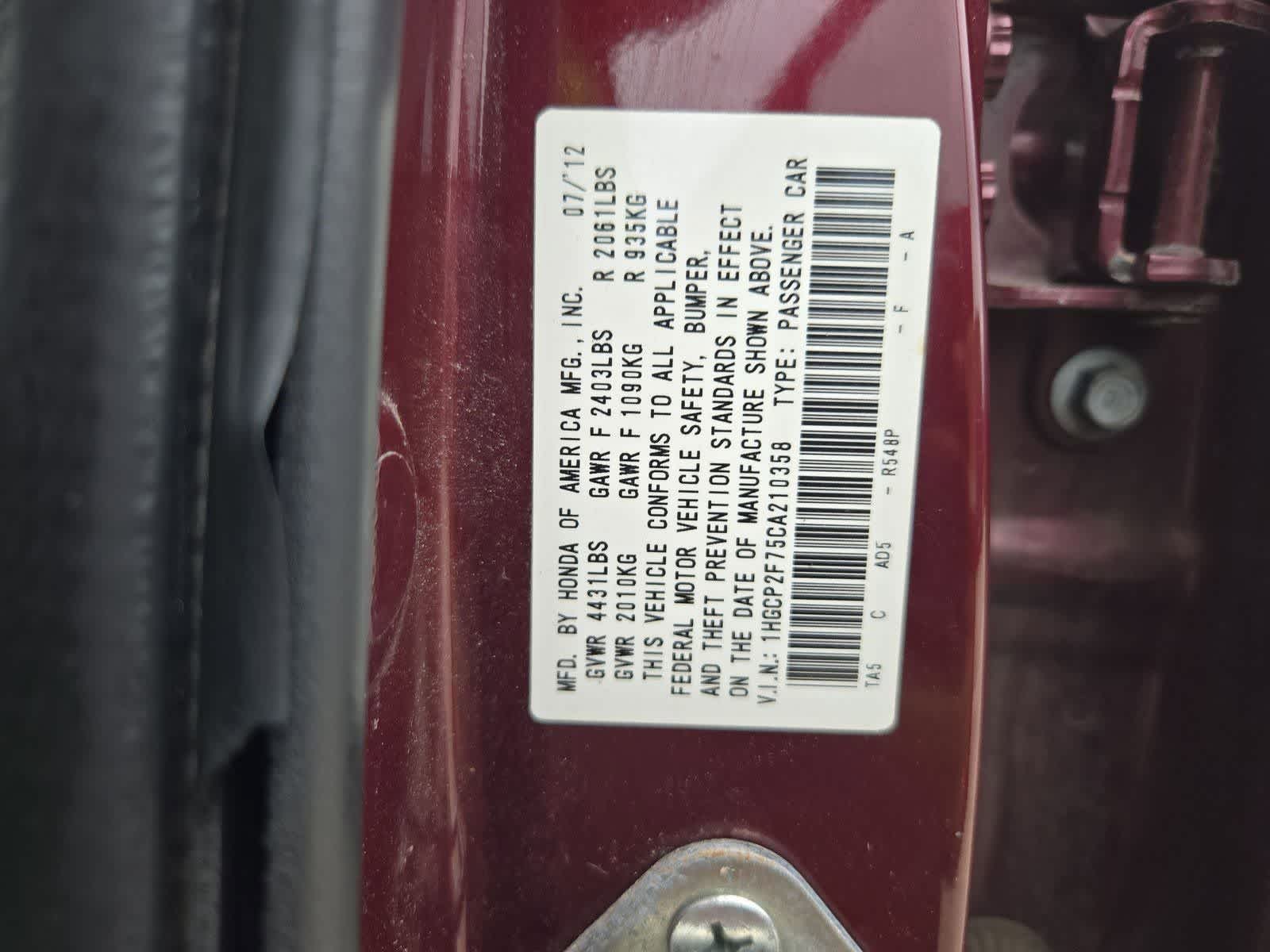 Thumbnail: 2012 Honda Accord - 33