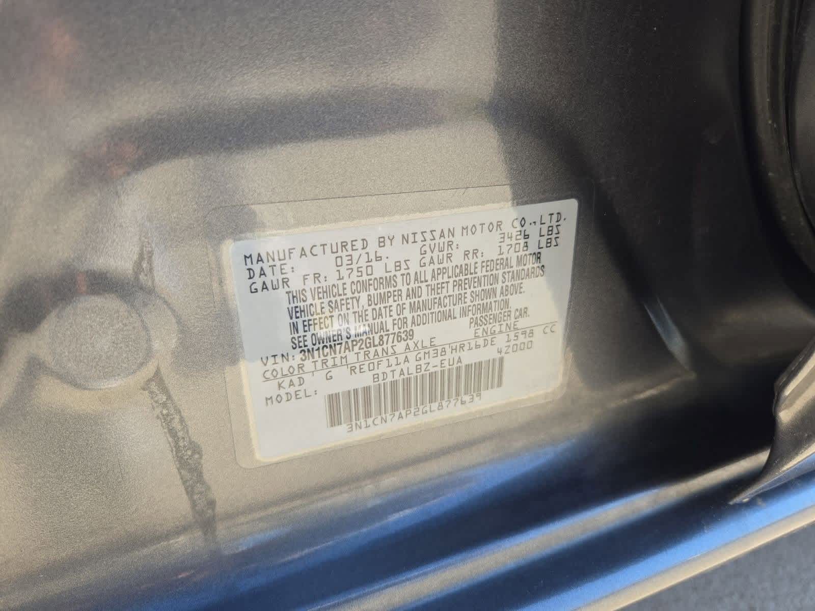 Thumbnail: 2016 Nissan Versa - 32