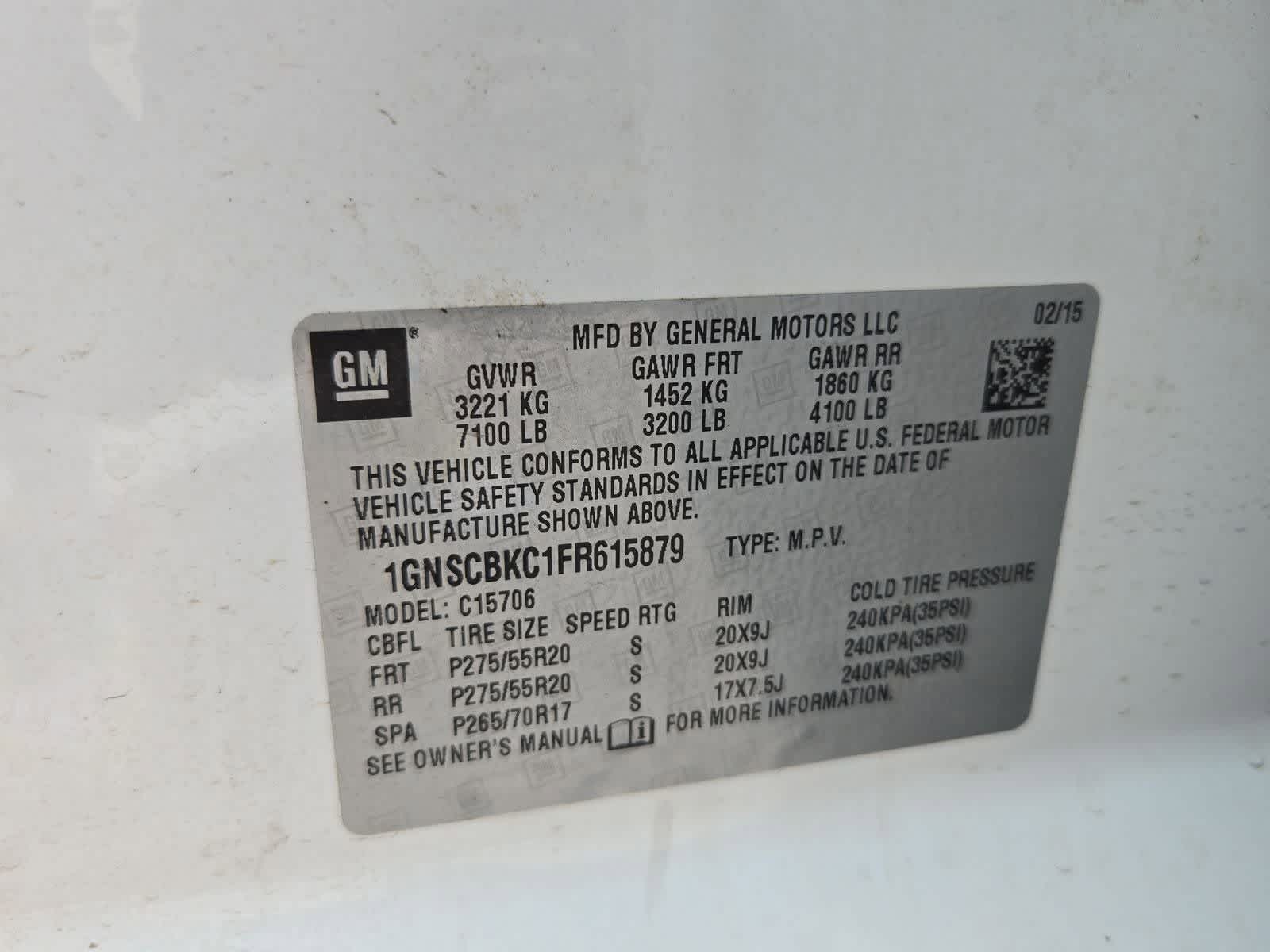 Thumbnail: 2015 Chevrolet Tahoe - 35