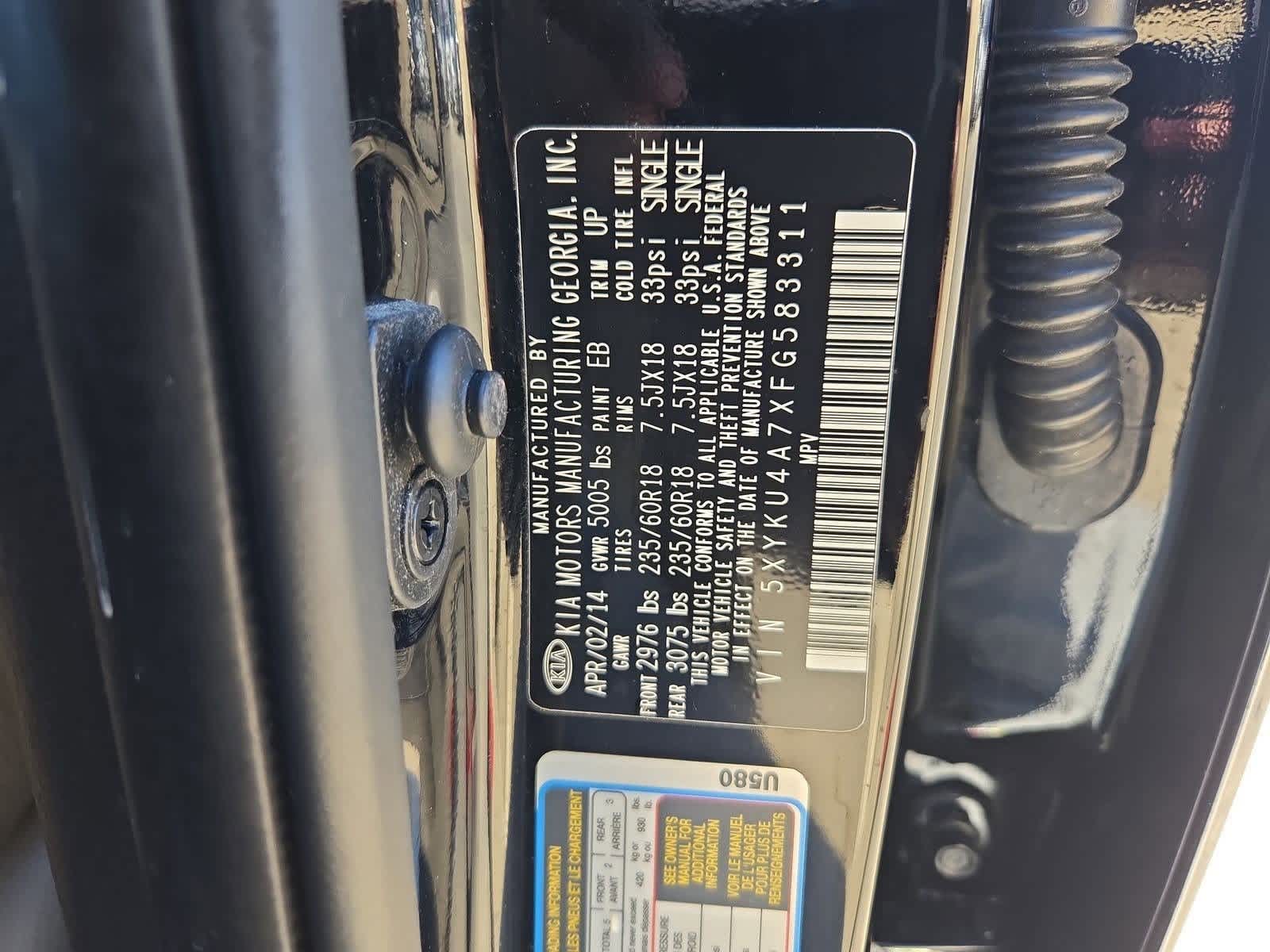 Thumbnail: 2015 Kia Sorento - 37