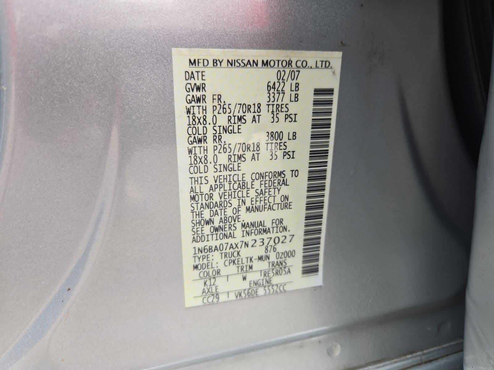 Thumbnail: 2007 Nissan Titan - 32