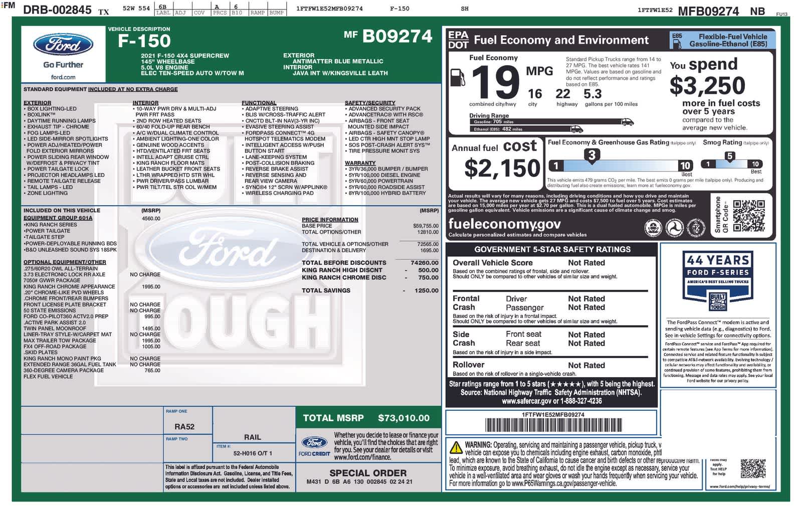 Thumbnail: 2021 Ford F-150 - 43