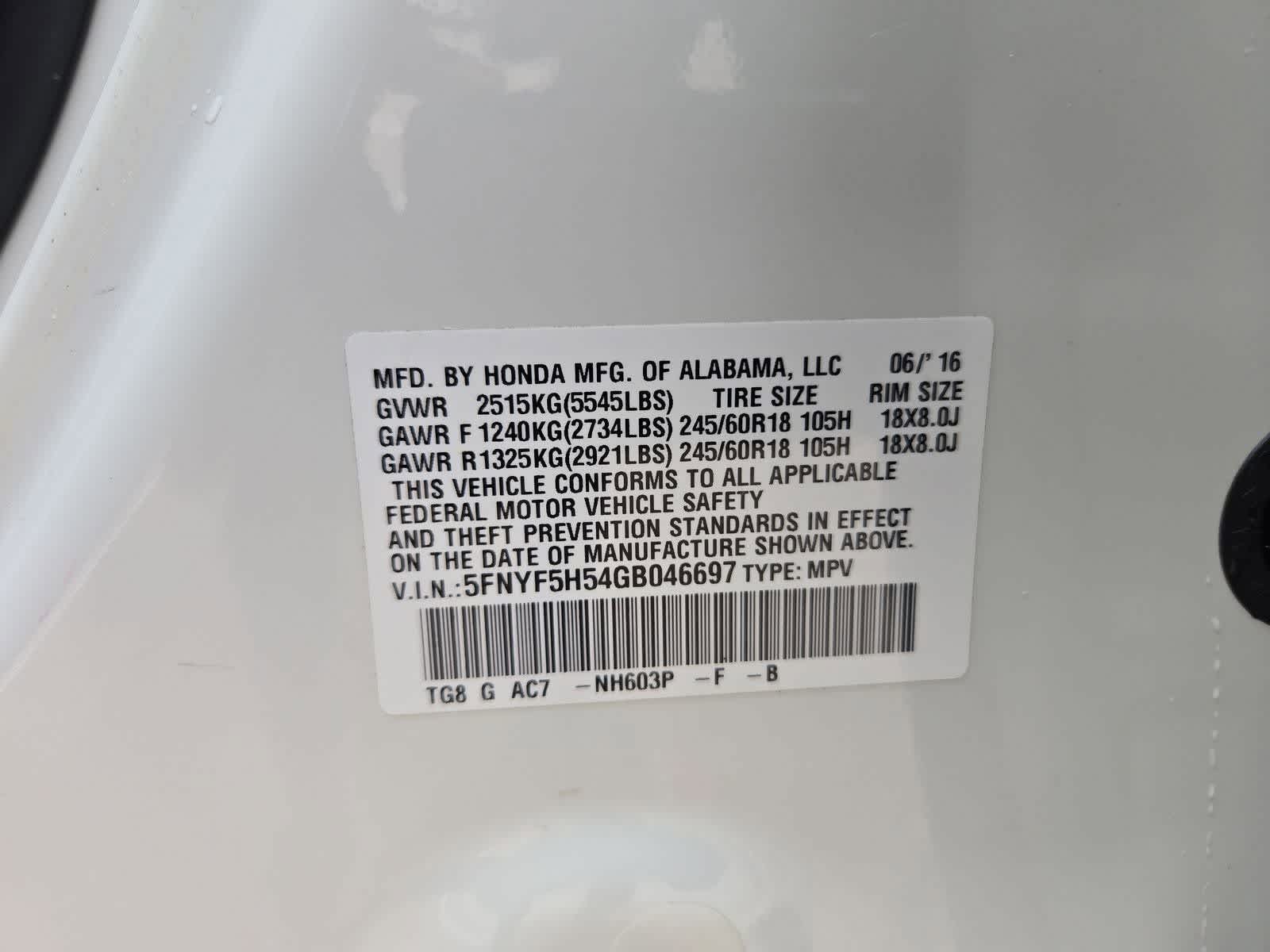 Thumbnail: 2016 Honda Pilot - 35