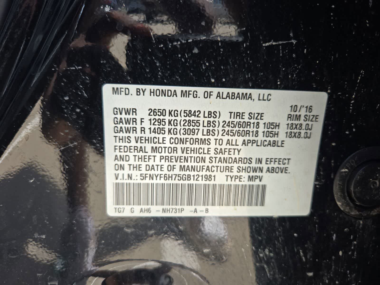 Thumbnail: 2016 Honda Pilot - 37