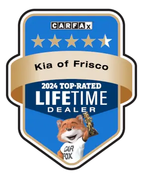 CARFAX Top-Rated Lifetime Dealer Award CARFAX Top-Rated Lifetime Dealer Award earned by Kia of Frisco
