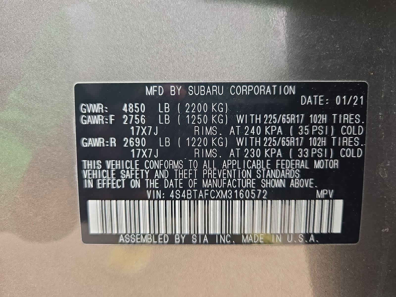 Thumbnail: 2021 Subaru Outback - 35