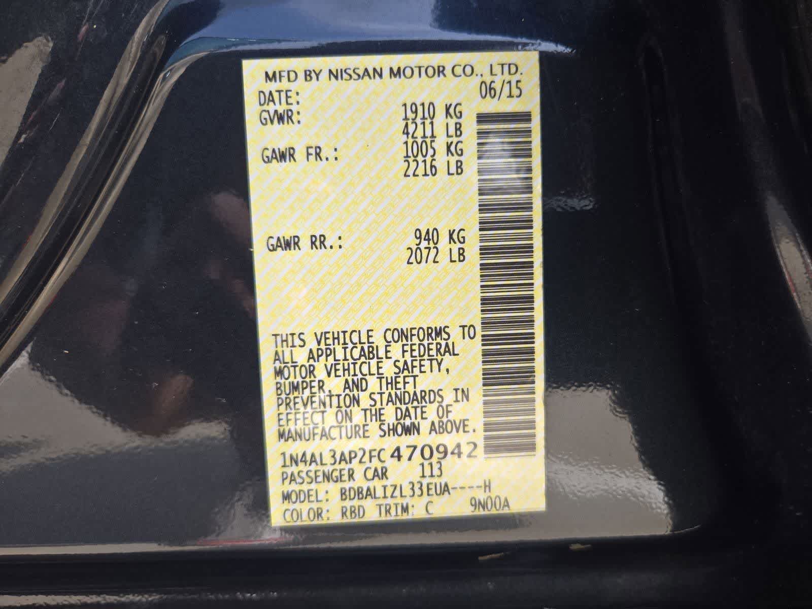 Thumbnail: 2015 Nissan Altima - 33