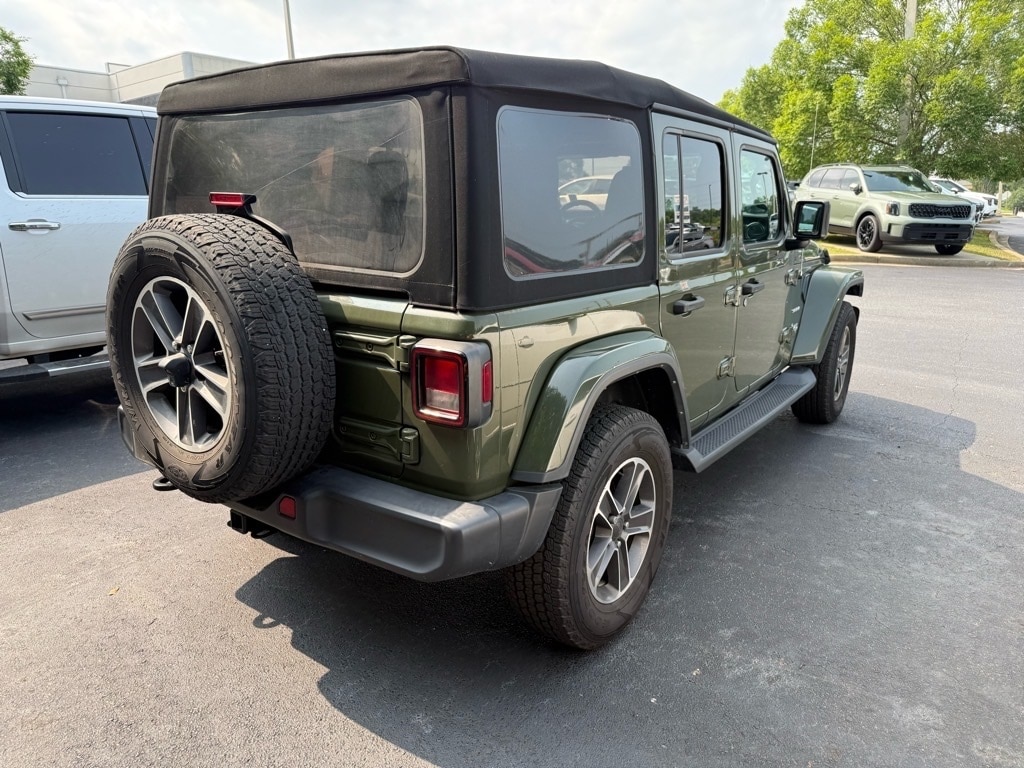 Used 2023 Jeep Wrangler 4-Door Sahara with VIN 1C4HJXEN5PW645618 for sale in Greer, SC