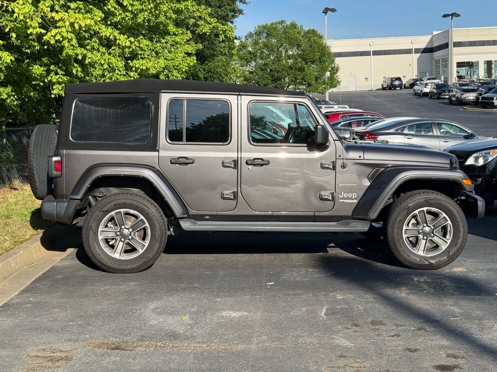 Used 2021 Jeep Wrangler Unlimited Sahara with VIN 1C4HJXEM7MW685699 for sale in Greer, SC