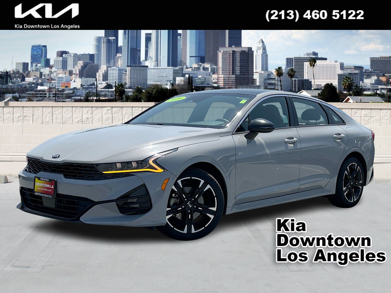 Wolf Gray 2021 Kia K5 Sedan Front-Wheel Drive 8-Speed Automatic