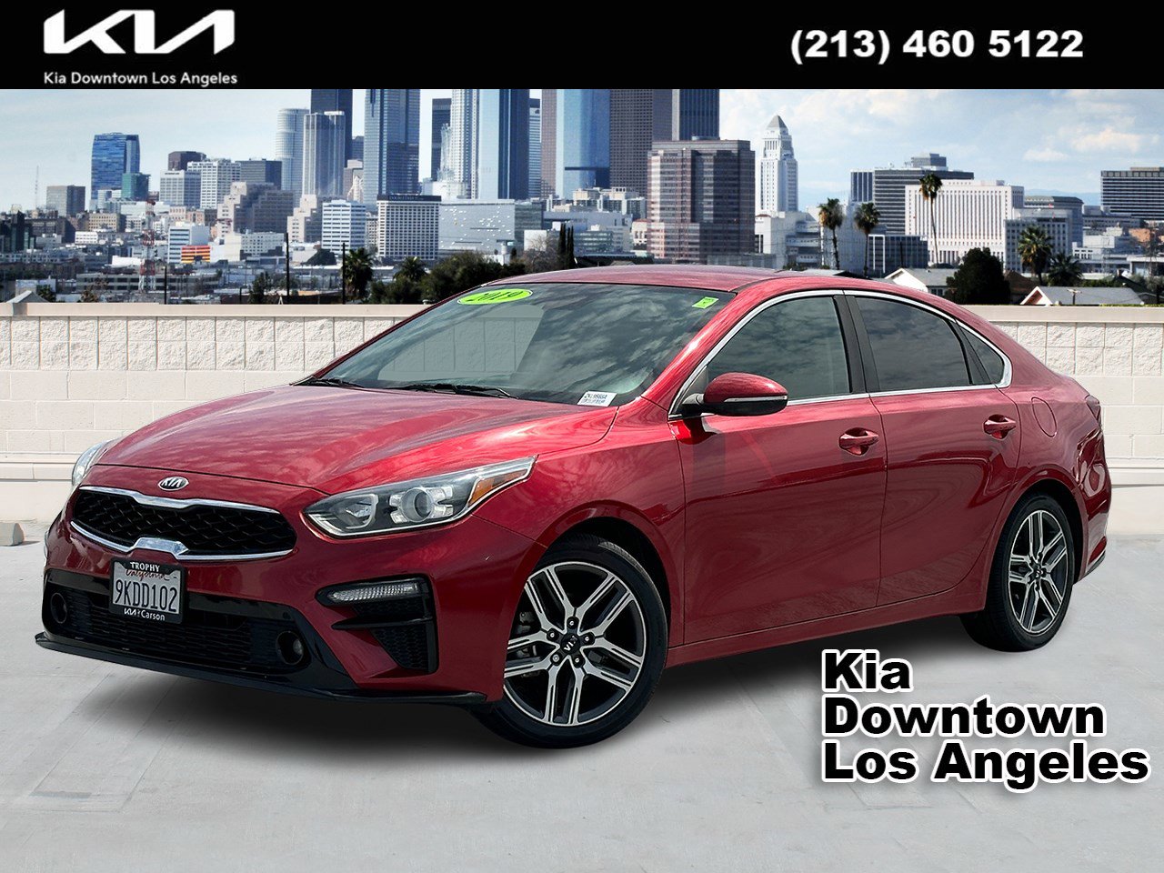 Currant Red 2019 Kia Forte EX FWD Sedan Front-Wheel Drive Continuously Variable Transmission