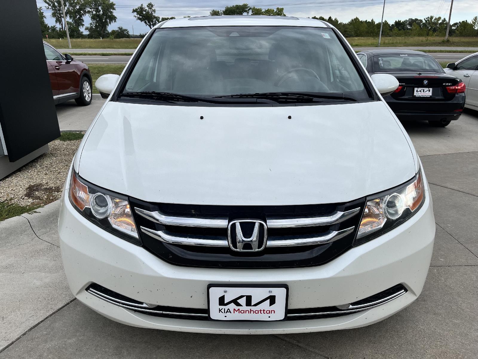 Used 2014 Honda Odyssey EX-L with VIN 5FNRL5H68EB036791 for sale in Manhattan, KS