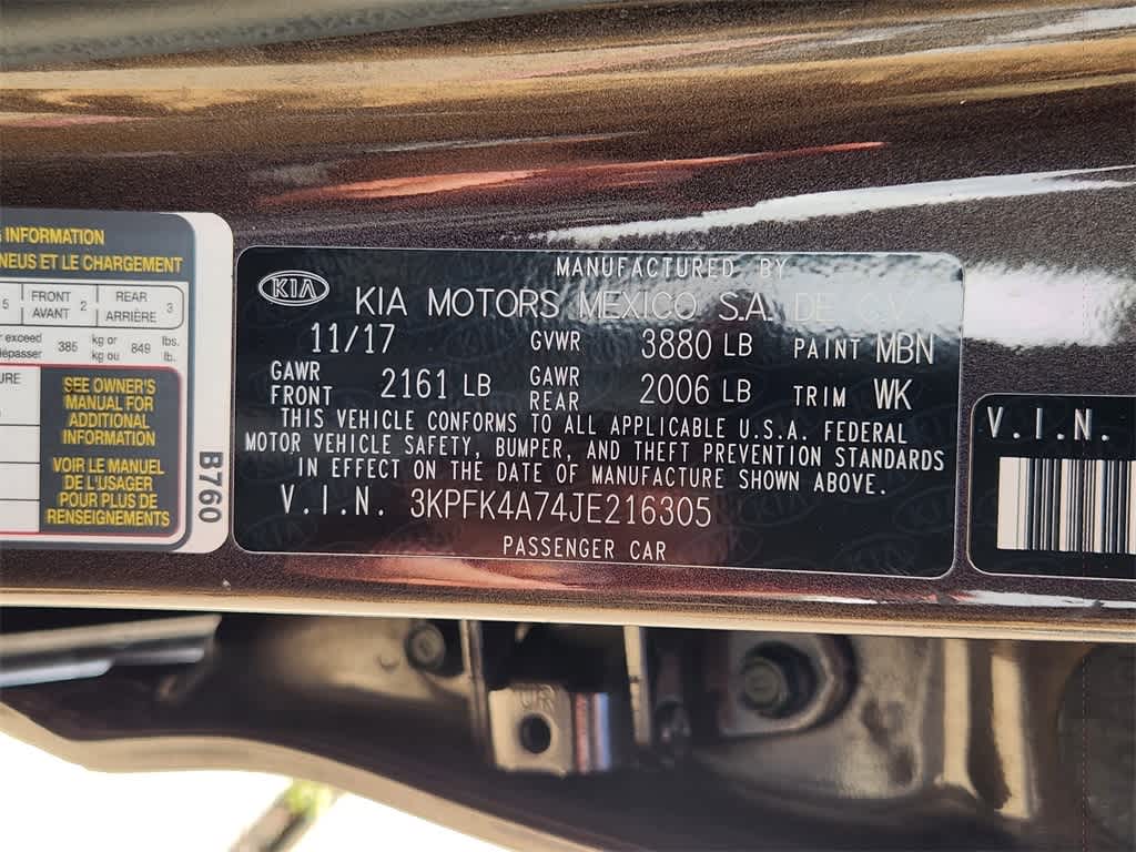 2018 Kia Forte LX 31